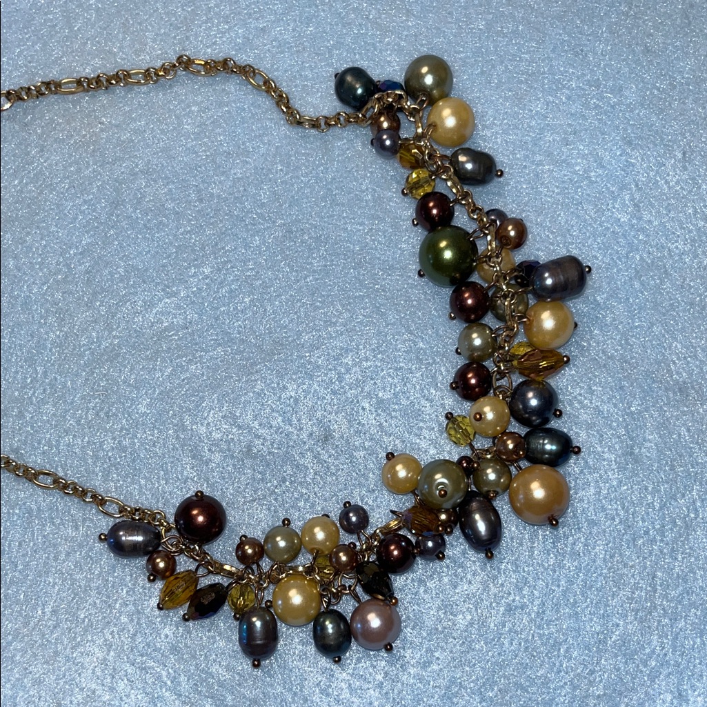 Premier Designs Elegant Multicolor Pearl Necklace 20$
